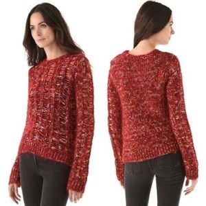 RAG & BONE Red Mohair Blend Knit Sweater XS